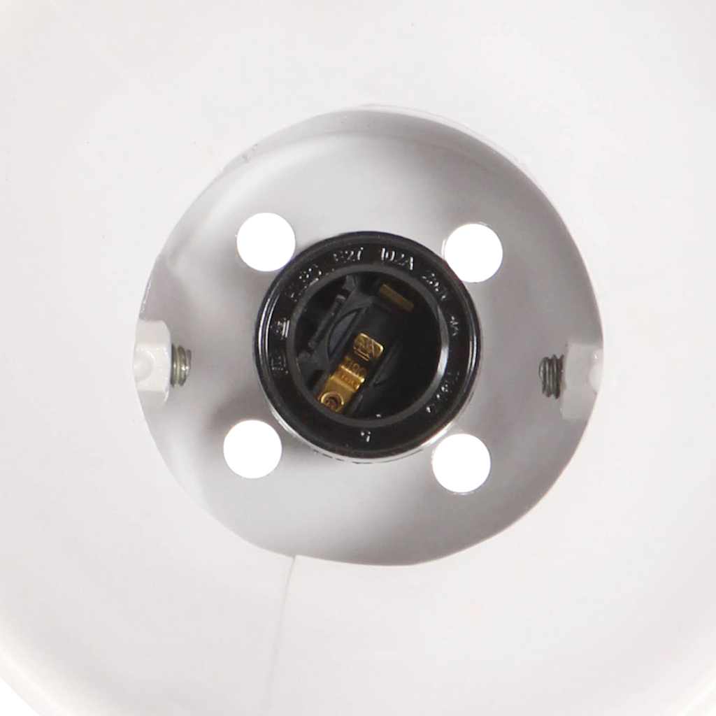 320517 vidaXL Industrial Wall Lamp White 65x25 cm E27