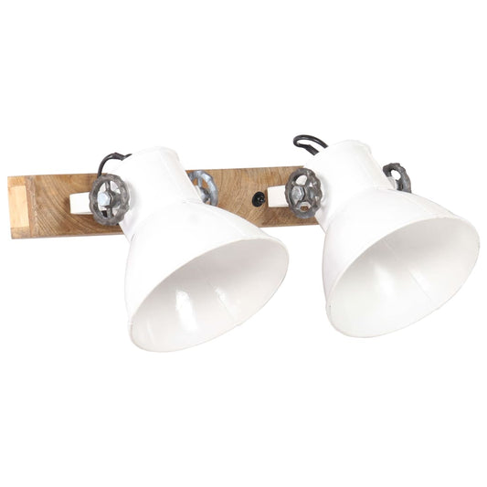 vidaXL Industrial Wall Lamp White 45x25 cm E27