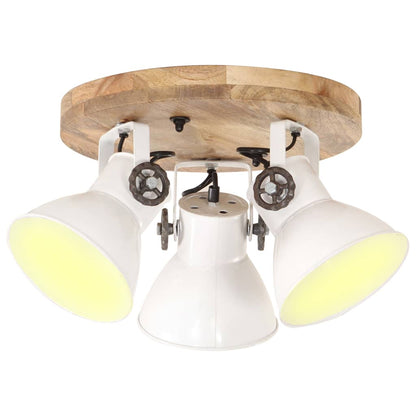 320520 vidaXL Industrial Ceiling Lamp 25 W White 42x27cm E27