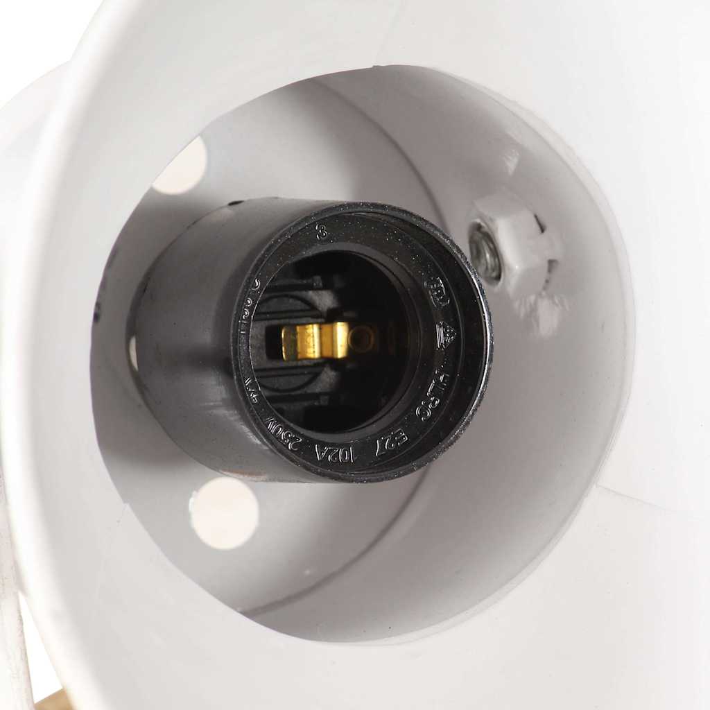 320520 vidaXL Industrial Ceiling Lamp 25 W White 42x27cm E27