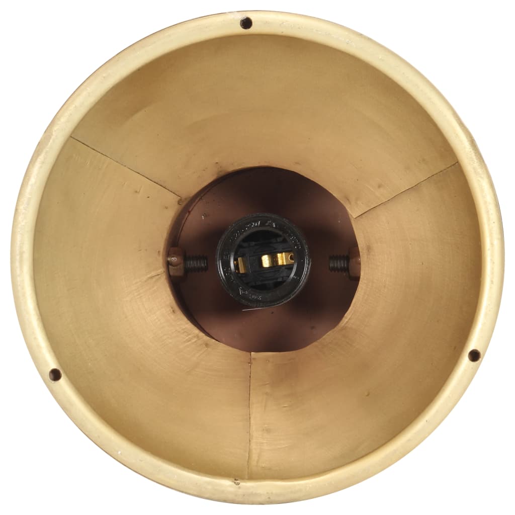 vidaXL Industrial Ceiling Lamp Brass E27 Mango Wood