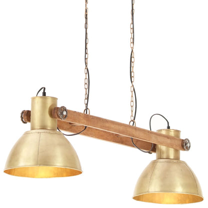 vidaXL Industrial Hanging Lamp 25 W Brass 109 cm E27