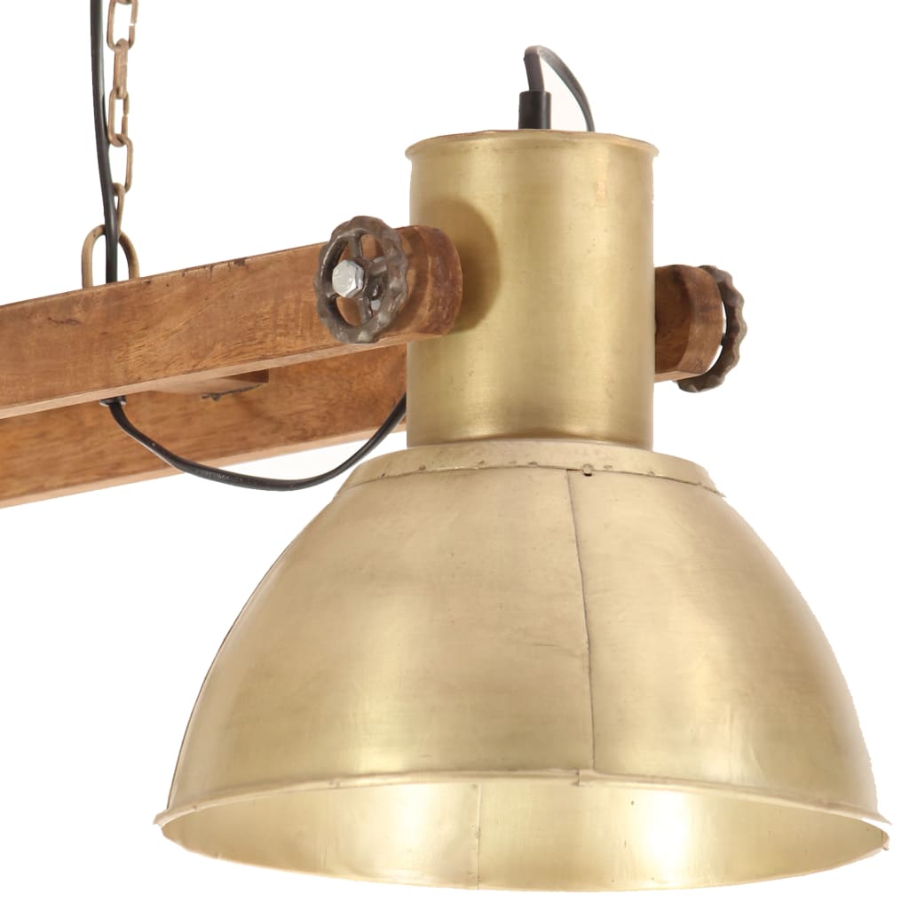 vidaXL Industrial Hanging Lamp 25 W Brass 109 cm E27