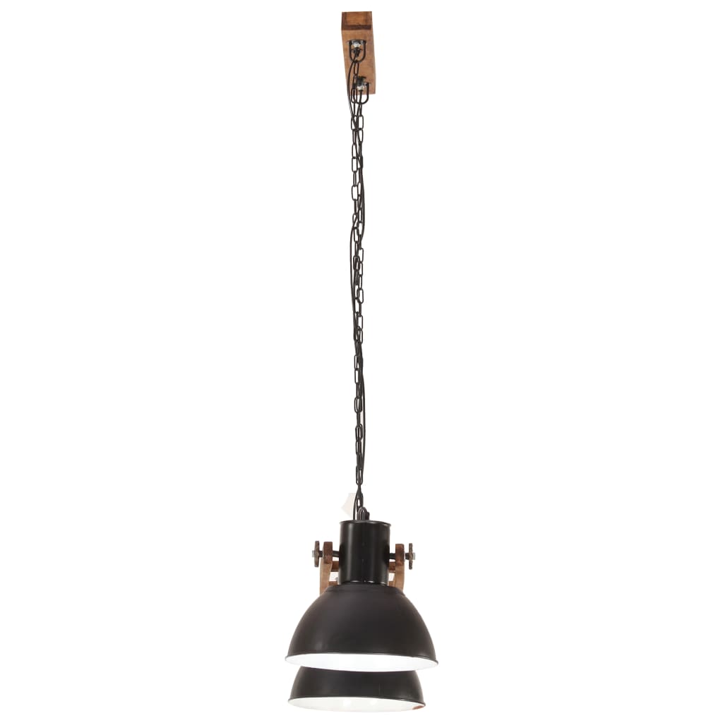 vidaXL Industrial Hanging Lamp 25 W Black 109 cm E27