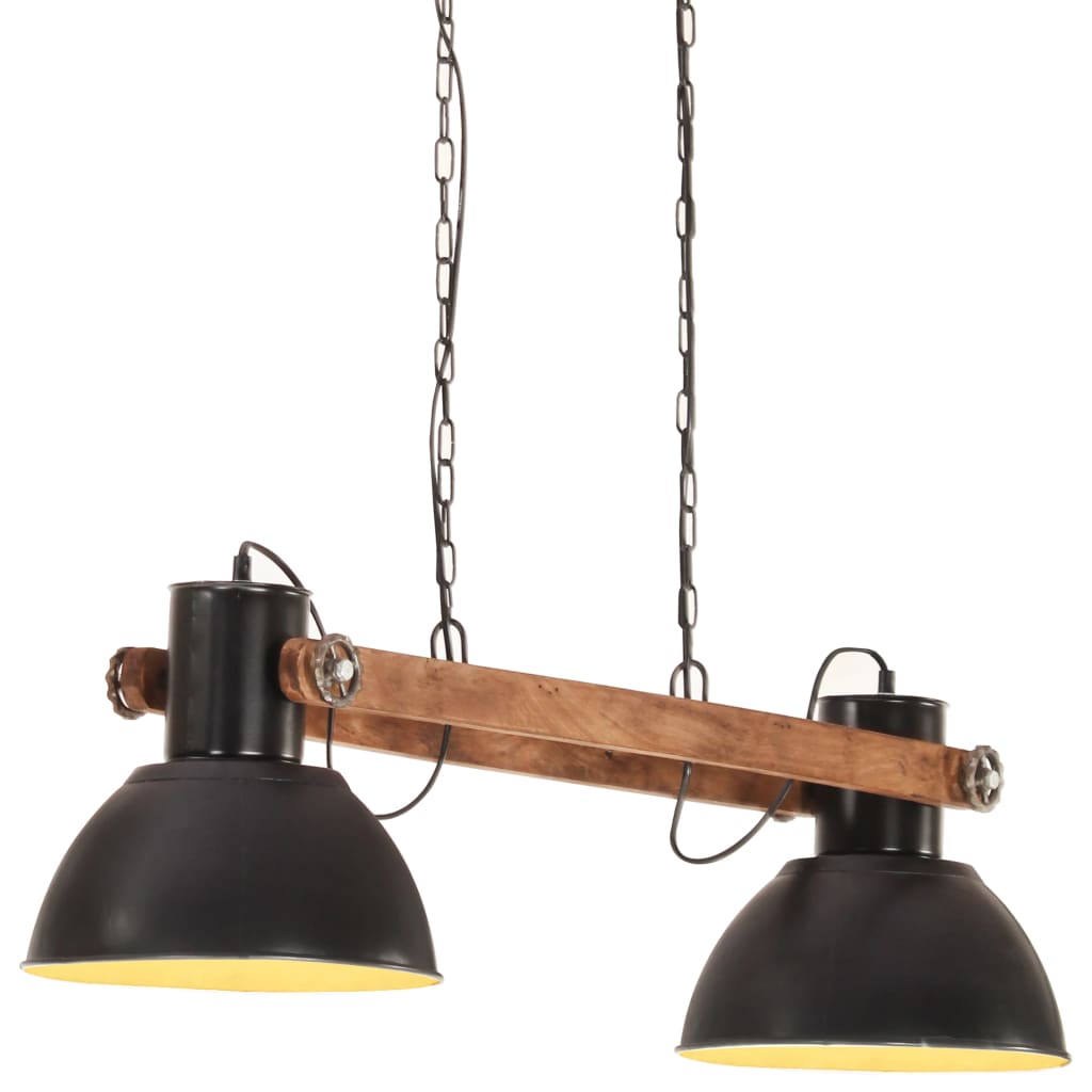 vidaXL Industrial Hanging Lamp 25 W Black 109 cm E27