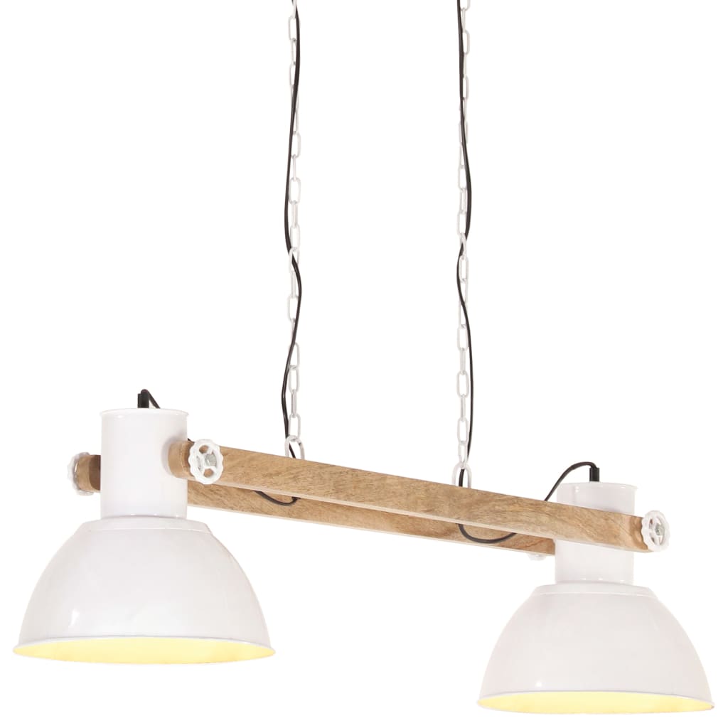 vidaXL Industrial Hanging Lamp 25 W White 109 cm E27