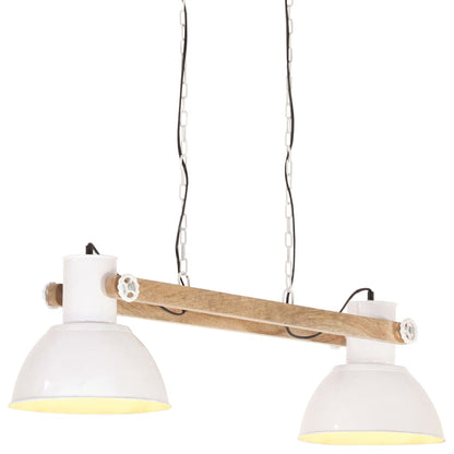 vidaXL Industrial Hanging Lamp 25 W White 109 cm E27