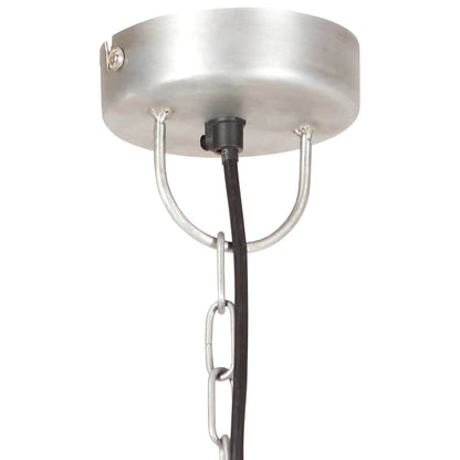 320530 vidaXL Industrial Hanging Lamp 25 W Silver Round 30 cm E27