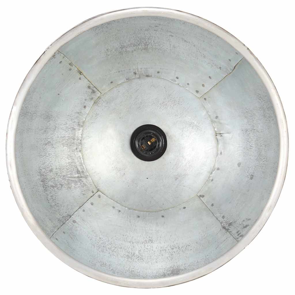 vidaXL Industrial Hanging Lamp 25 W Silver Round 30 cm E27