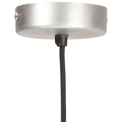vidaXL Industrial Hanging Lamp 25 W Silver Round 19 cm E27