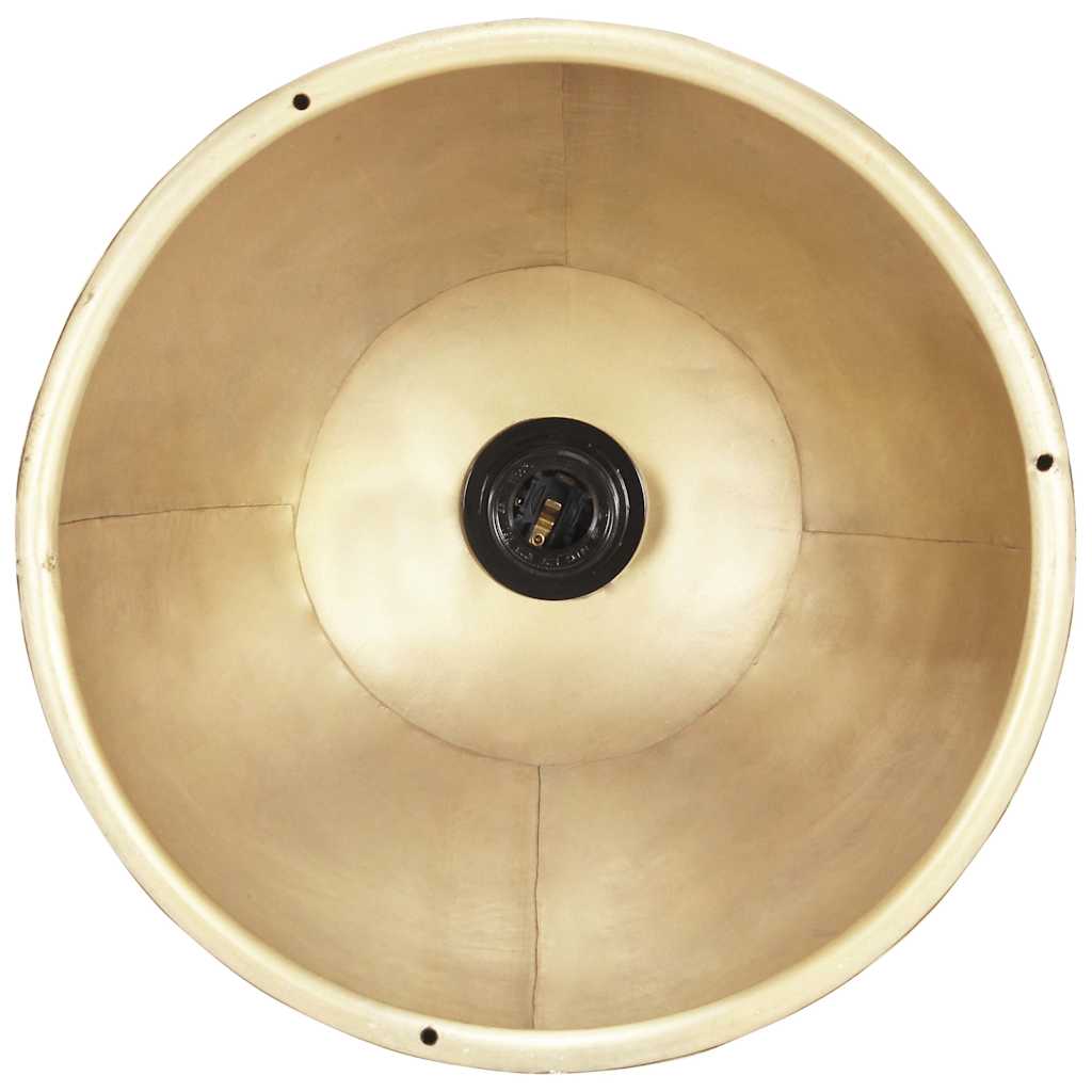 vidaXL Hanging Lamp | Brass, Brown | Iron with brass plating, Solid mango wood