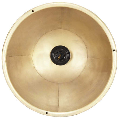 vidaXL Hanging Lamp | Brass, Brown | Iron with brass plating, Solid mango wood
