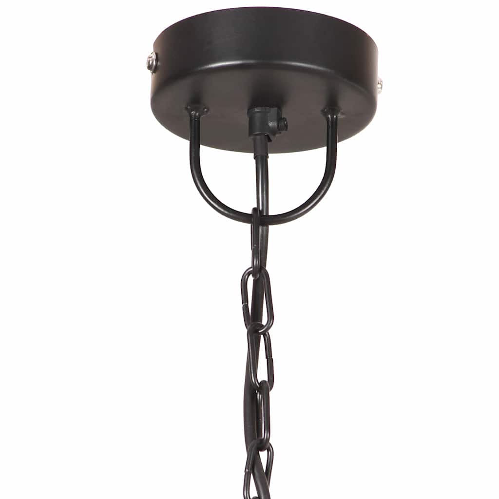 vidaXL Industrial Hanging Lamp 25 W Black Round 30 cm E27