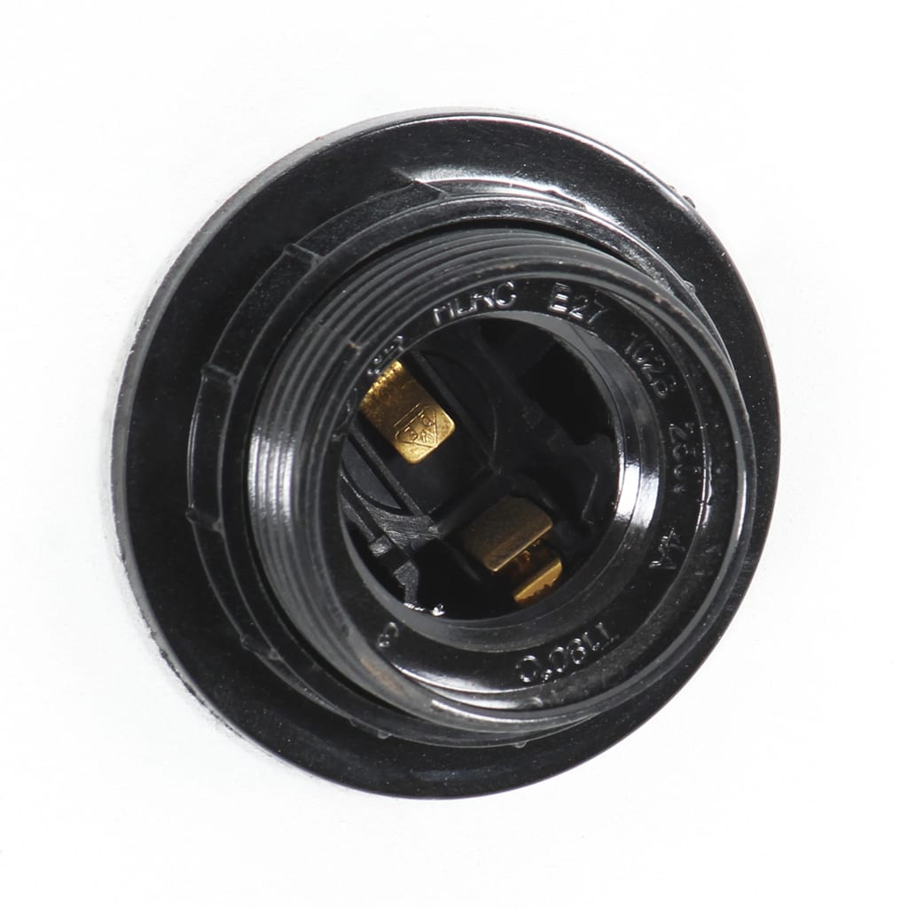 vidaXL Industrial Hanging Lamp 25 W Black Round 30 cm E27