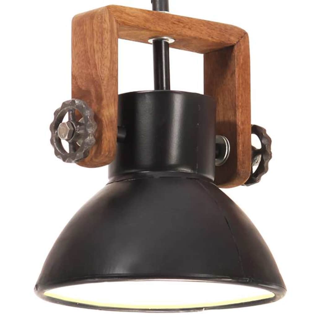 vidaXL Hanging Lamp | Black | Iron | 19 cm diameter | Hanging Lamp | Round