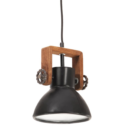 vidaXL Hanging Lamp | Black | Iron | 19 cm diameter | Hanging Lamp | Round
