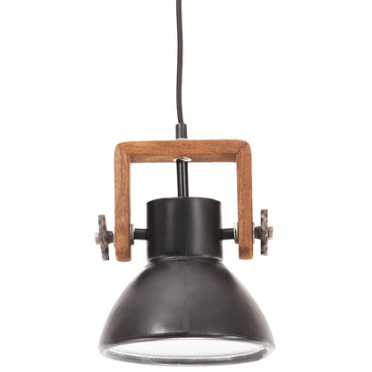 vidaXL Hanging Lamp | Black | Iron | 19 cm diameter | Hanging Lamp | Round