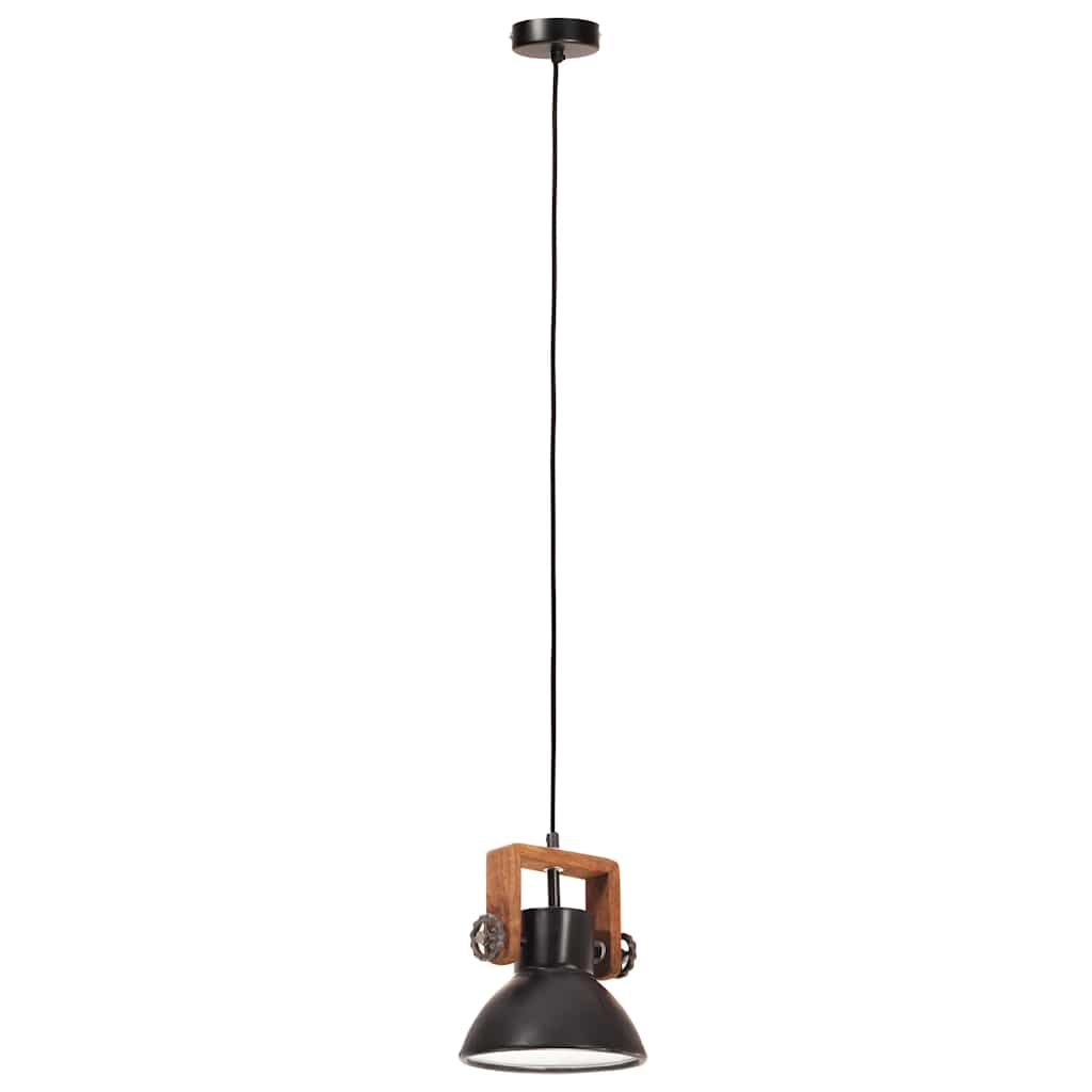 vidaXL Hanging Lamp | Black | Iron | 19 cm diameter | Hanging Lamp | Round