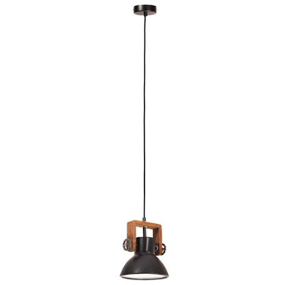 vidaXL Hanging Lamp | Black | Iron | 19 cm diameter | Hanging Lamp | Round