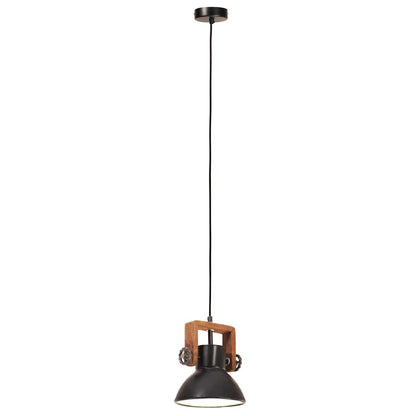 vidaXL Hanging Lamp | Black | Iron | 19 cm diameter | Hanging Lamp | Round