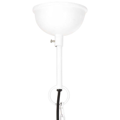 320538 vidaXL Industrial Hanging Lamp 25 W White Round 40 cm E27