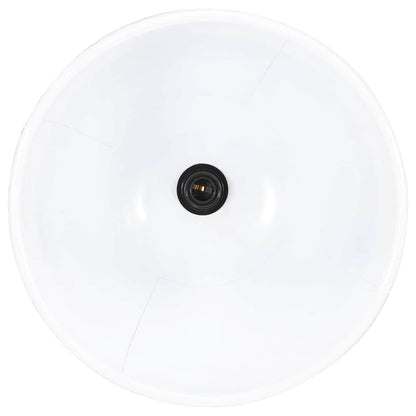 320538 vidaXL Industrial Hanging Lamp 25 W White Round 40 cm E27