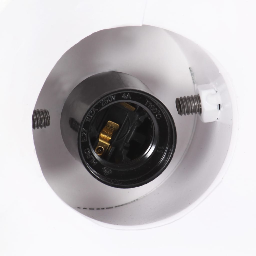 vidaXL Industrial Hanging Lamp 25 W White Round 19 cm E27