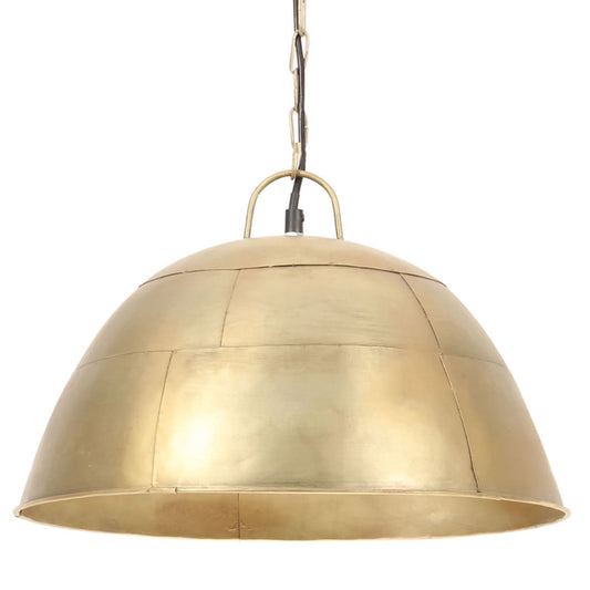 vidaXL Industrial Vintage Hanging Lamp 25 W Brass Round 41 cm E27