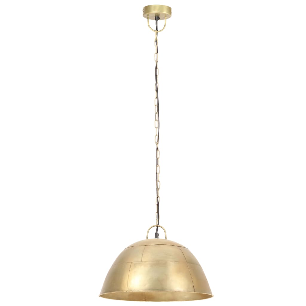 vidaXL Industrial Vintage Hanging Lamp 25 W Brass Round 41 cm E27