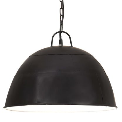 vidaXL Hanging Lamp | Black | Iron | Medium | Hanging Lamp | Round | Industrial