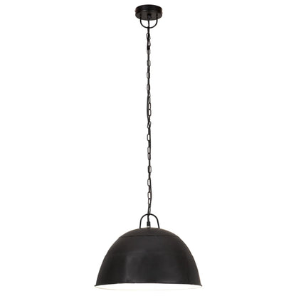vidaXL Hanging Lamp | Black | Iron | Medium | Hanging Lamp | Round | Industrial