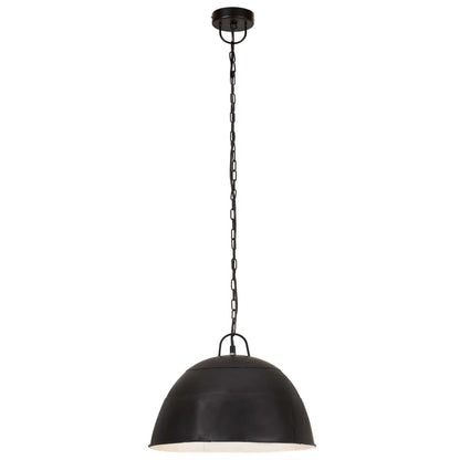 vidaXL Hanging Lamp | Black | Iron | Medium | Hanging Lamp | Round | Industrial