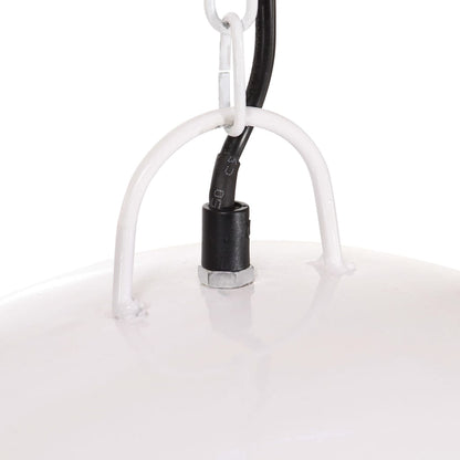 vidaXL Industrial Vintage Hanging Lamp 25 W White Round 41 cm E27