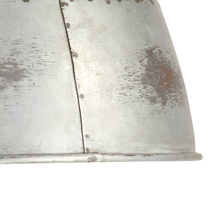 vidaXL Industrial Vintage Hanging Lamp 25 W Silver Round 31 cm E27