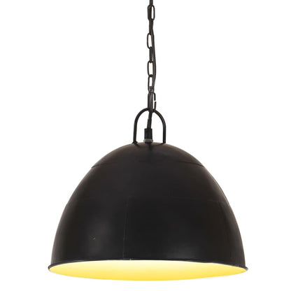 vidaXL Hanging Lamp | Black | Iron | 31 cm diameter | Hanging Light | Round