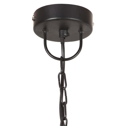 vidaXL Hanging Lamp | Black | Iron | 31 cm diameter | Hanging Light | Round