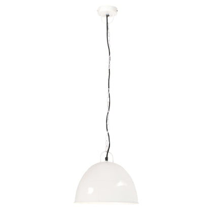 vidaXL Industrial Vintage Hanging Lamp 25 W White Round 31 cm E27