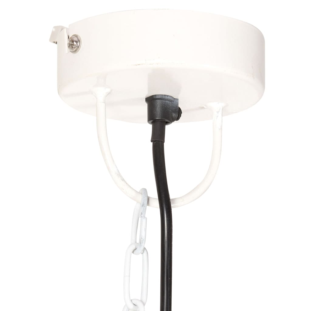 vidaXL Industrial Vintage Hanging Lamp 25 W White Round 31 cm E27