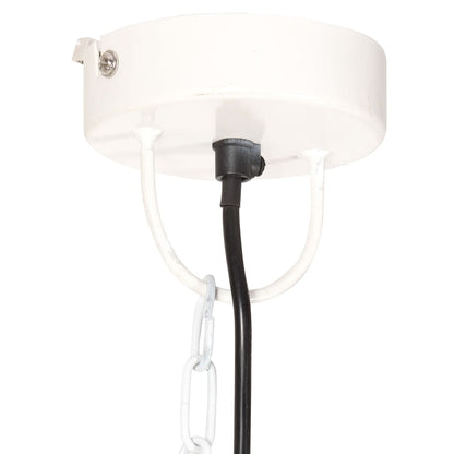 vidaXL Industrial Vintage Hanging Lamp 25 W White Round 31 cm E27