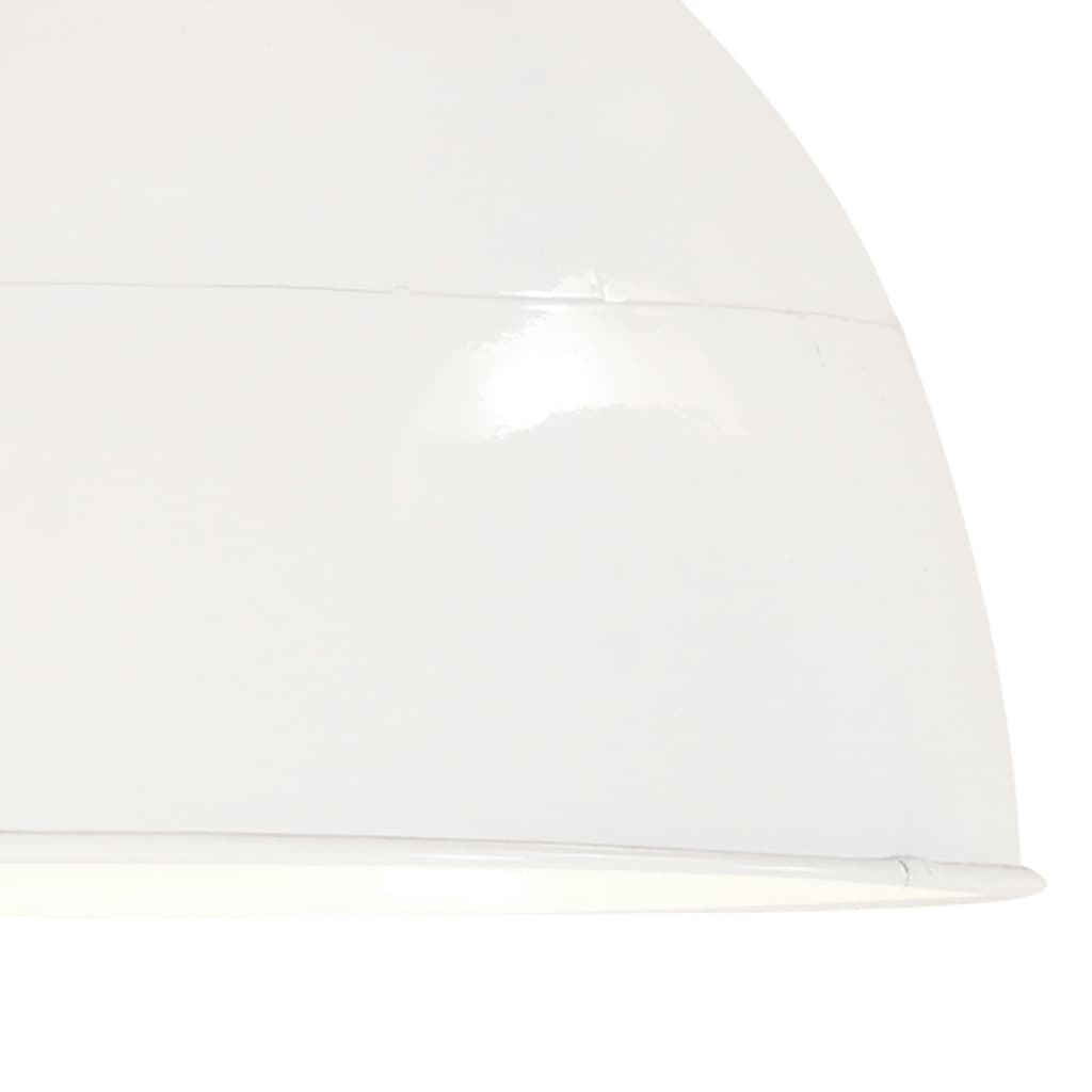 vidaXL Industrial Vintage Hanging Lamp 25 W White Round 31 cm E27