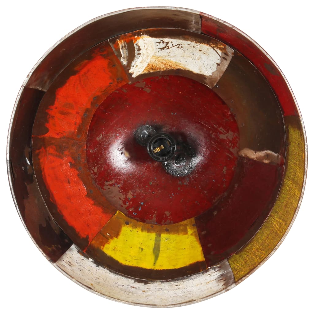 vidaXL Industrial Vintage Hanging Lamp 25 W Multicolour Round 31cm E27