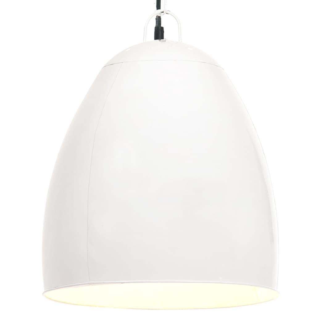 vidaXL Hanging Lamp | White | Iron with white coating | Medium | Industrial