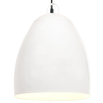 vidaXL Hanging Lamp | White | Iron with white coating | Medium | Industrial