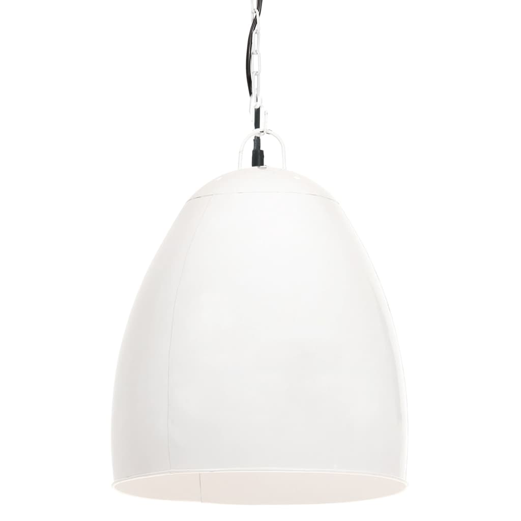 vidaXL Hanging Lamp | White | Iron with white coating | Medium | Industrial
