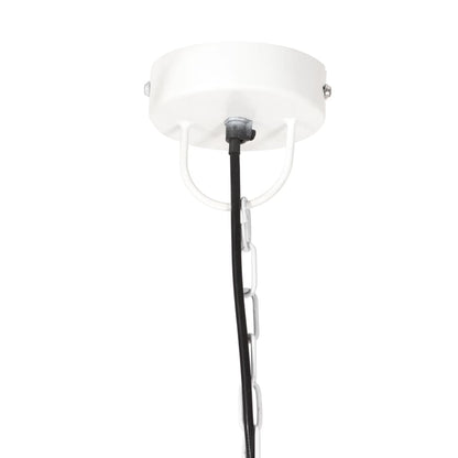 vidaXL Hanging Lamp | White | Iron with white coating | Medium | Industrial