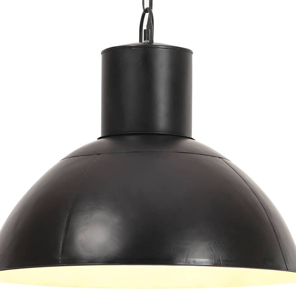 320565 vidaXL Hanging Lamp 25 W Black Round 48 cm E27