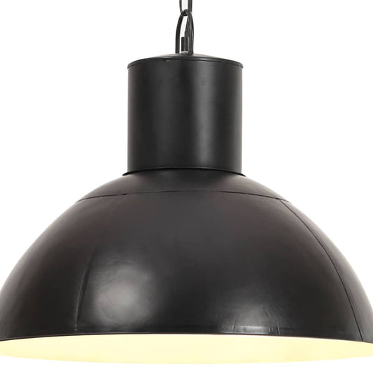 320565 vidaXL Hanging Lamp 25 W Black Round 48 cm E27