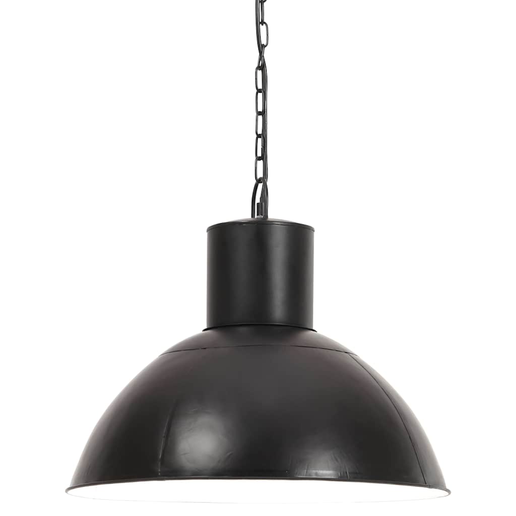 320565 vidaXL Hanging Lamp 25 W Black Round 48 cm E27