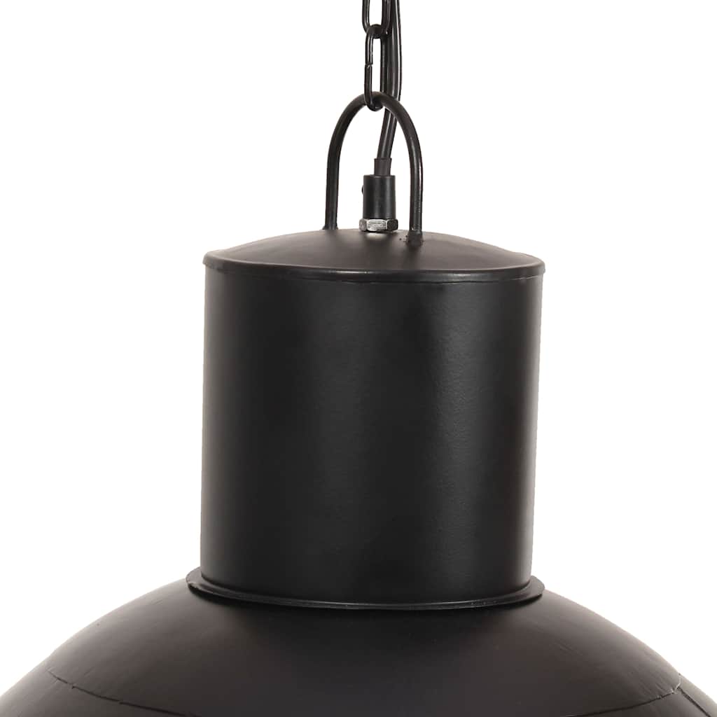 320565 vidaXL Hanging Lamp 25 W Black Round 48 cm E27