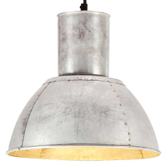 320567 vidaXL Hanging Lamp 25 W Silver Round 28,5 cm E27